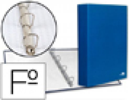 Capa liderpapel paper coat 4 aneis 40 mm forro pvc folio azul , Liderpapel , 25565 , 8423473255654